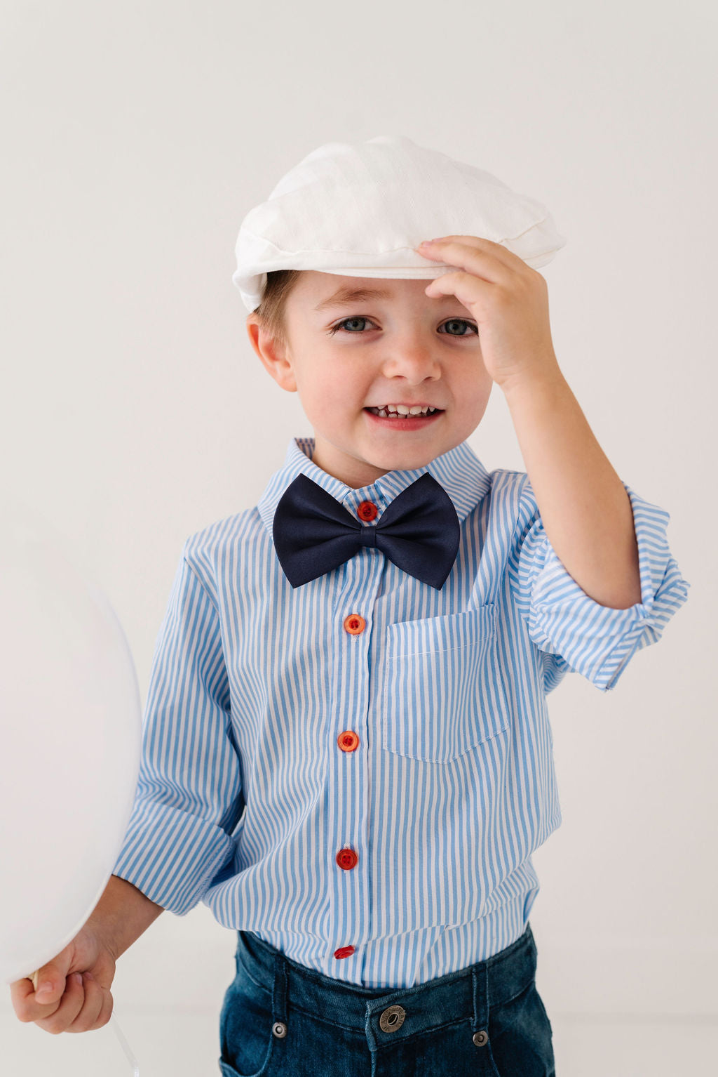 White Newsboy Hat for Toddlers