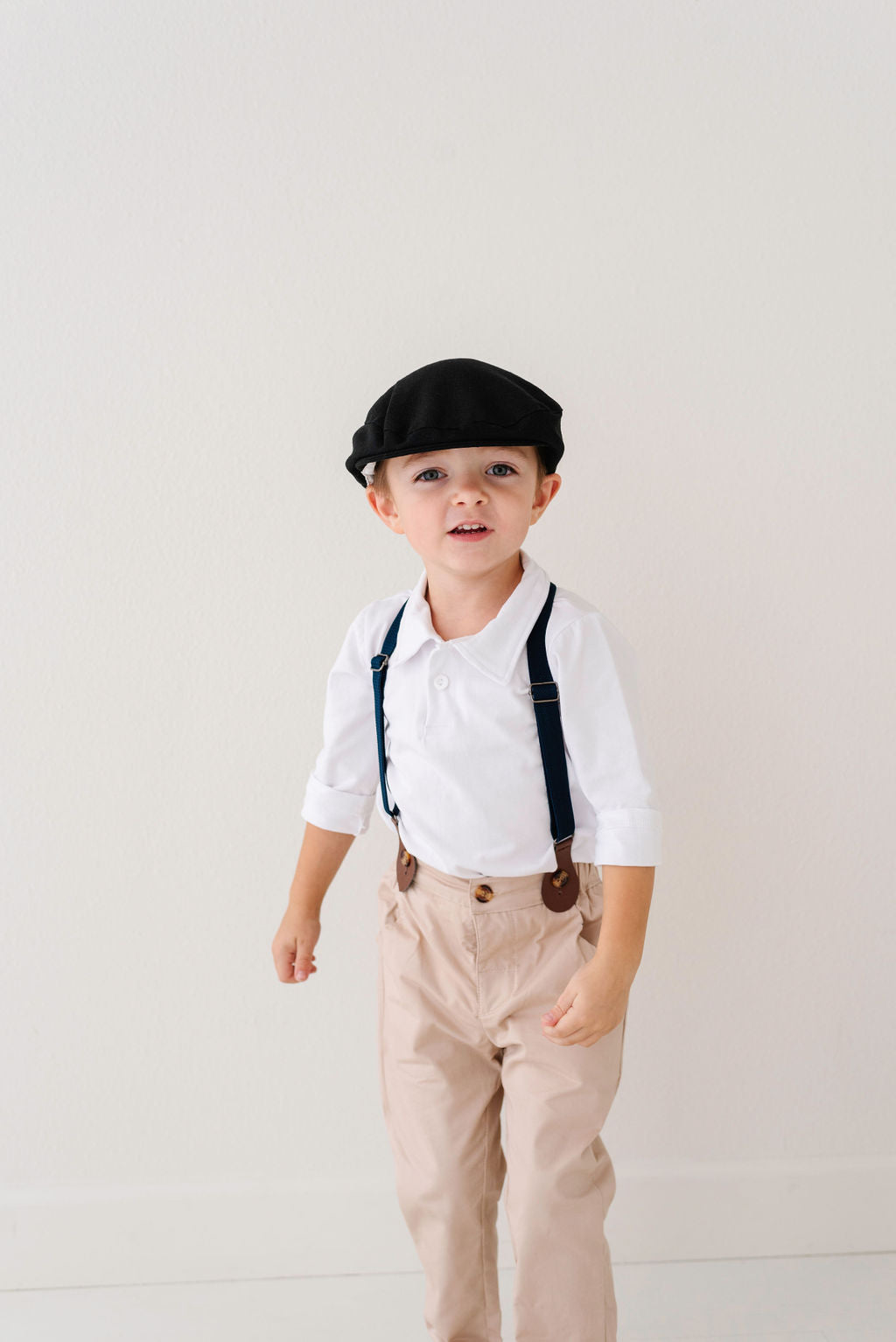 Black Newsboy Hat for Toddlers