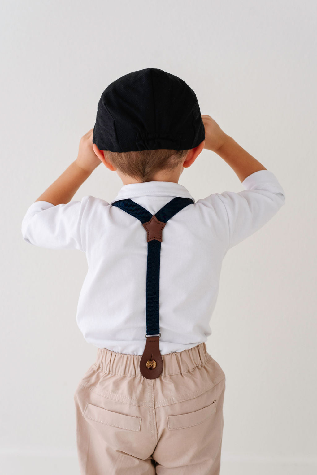 Black Newsboy Hat for Toddlers