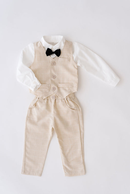 Over The Moon Little Boy Suit Set