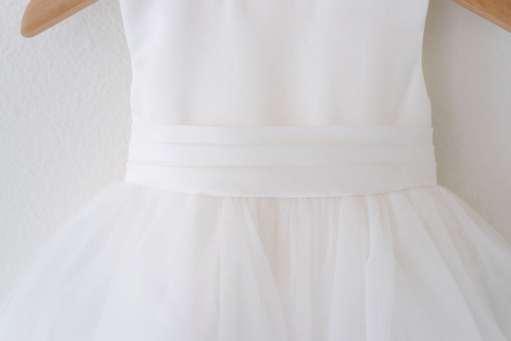 Blissful Beginnings Girls White Formal Dress