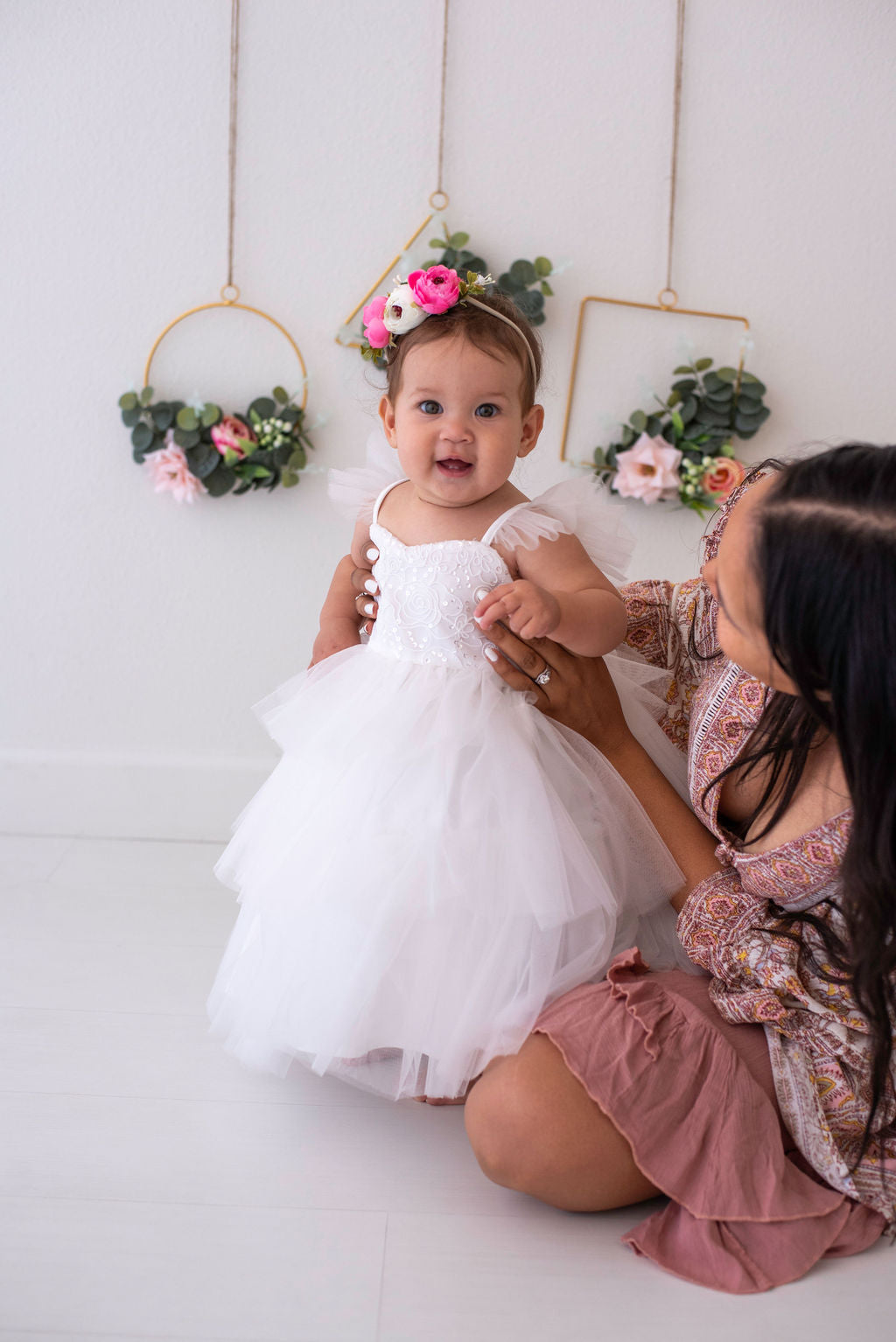 Cuteness In White Dress