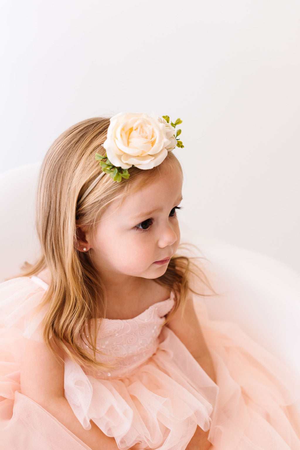 Cream Rose Mix Headband