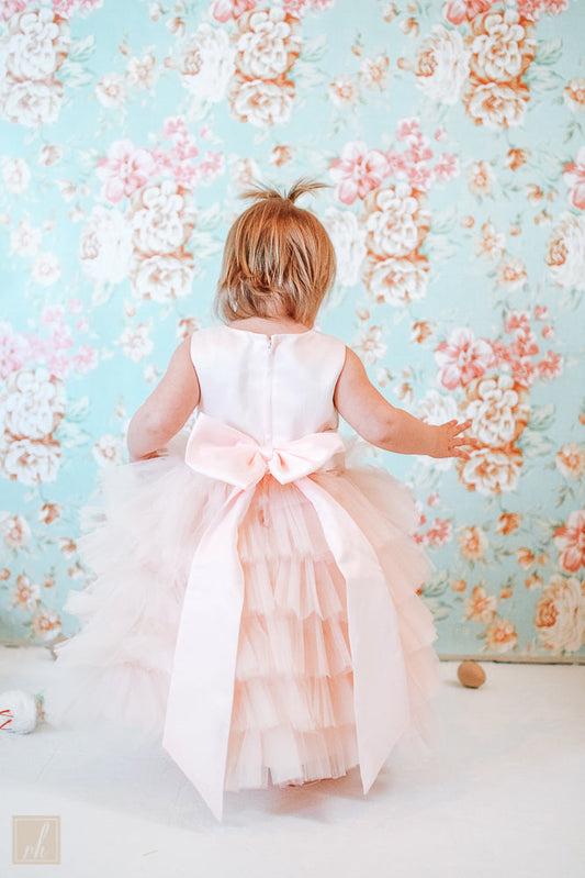 Sweet Kisses In Blush Pink Girls Dress