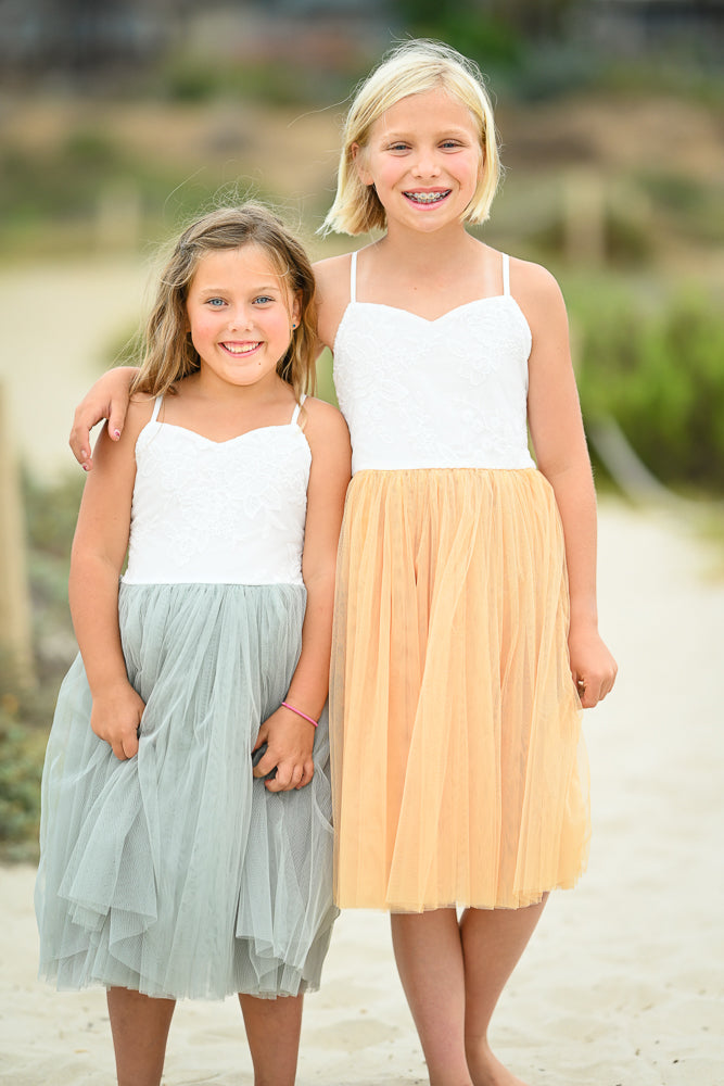 Pale Yellow Dreams Girls Dress