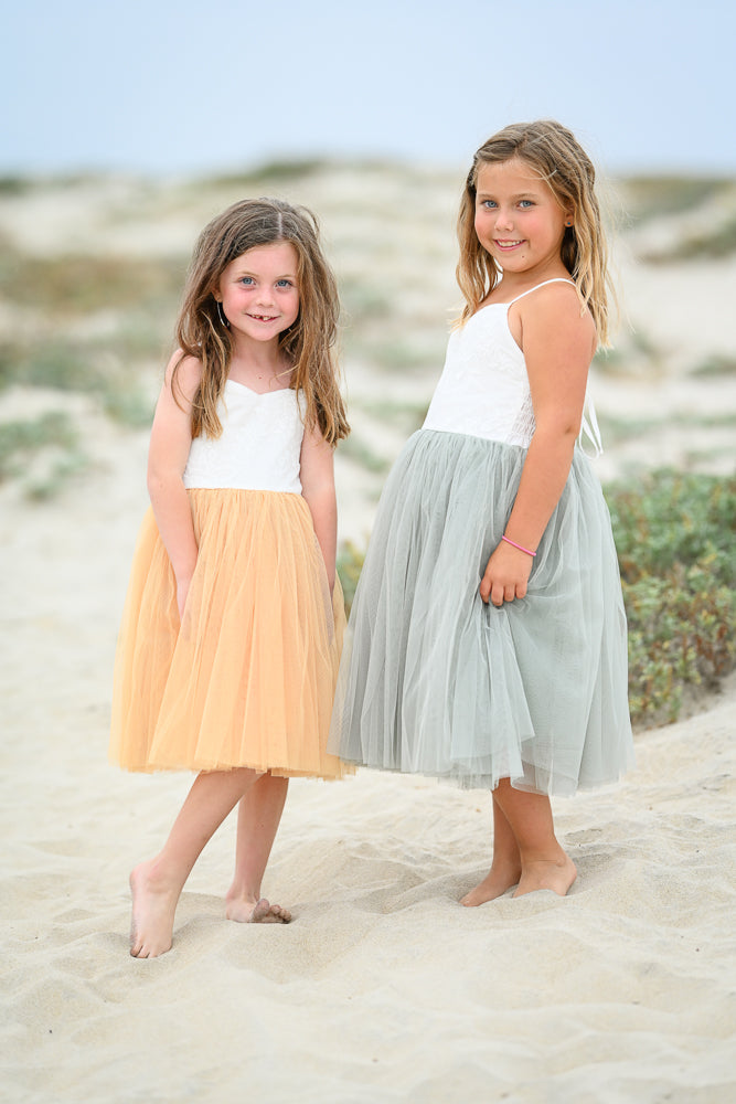 Pale Yellow Dreams Girls Dress