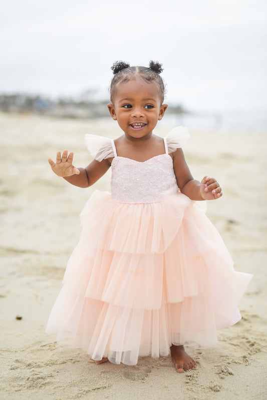 Cuteness In Blush Girls Dress