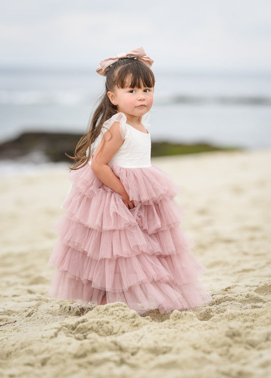 Oh My Goodness Girls Dusty Rose Dress