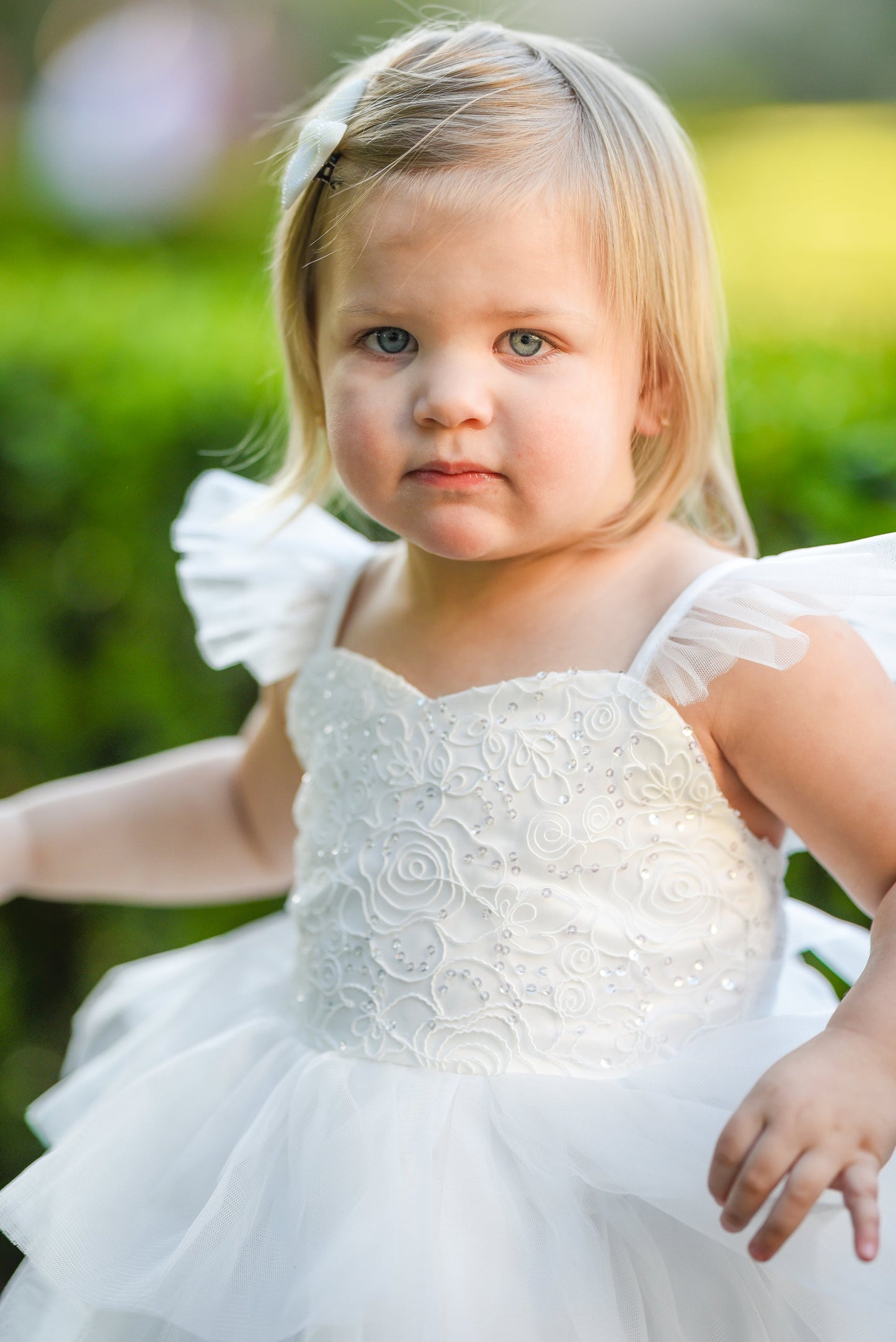 Cuteness In White Dress