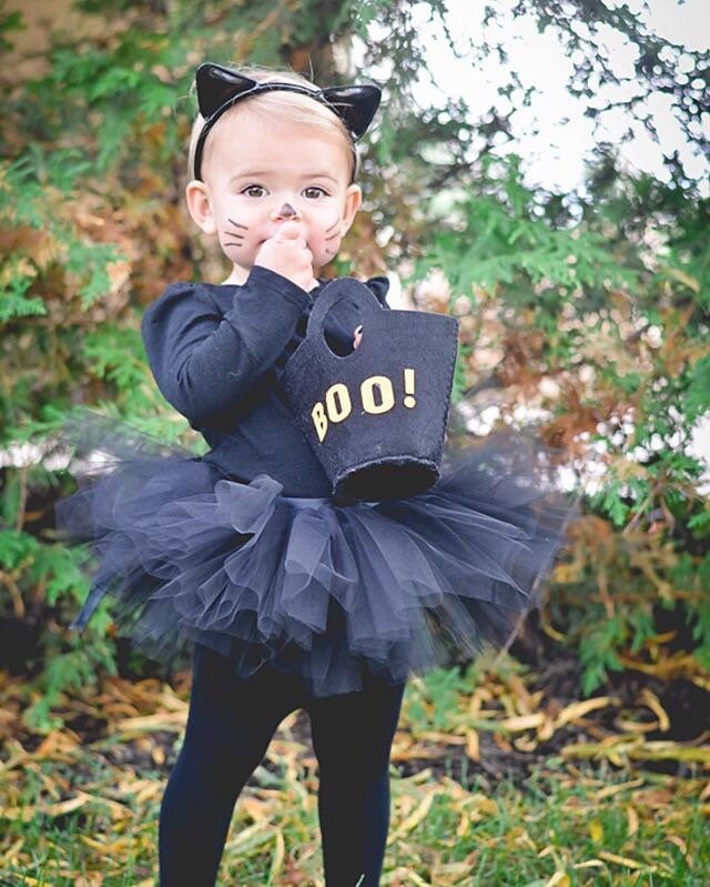 Black Tutu, Costume Baby Toddler Black Tutu perfect Halloween Costume Tutu for Baby or Toddler. High Quality Sewn Tutu Ribbon Tie Back