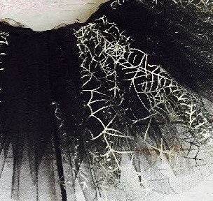 Black and Silver Baby Toddler Spider Web Tutu perfect Halloween Costume Tutu for Baby or ToddlerTutu Skirt