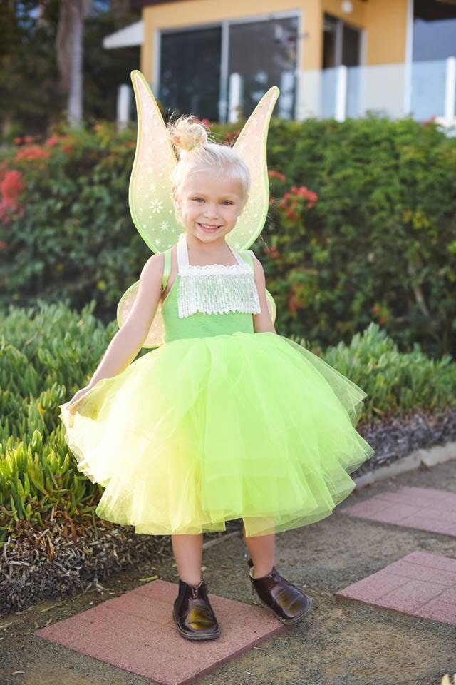 Green Fluffy Tinkerbell Inspired Costume Green Tutu dress! Inspired by Tinkerbell.