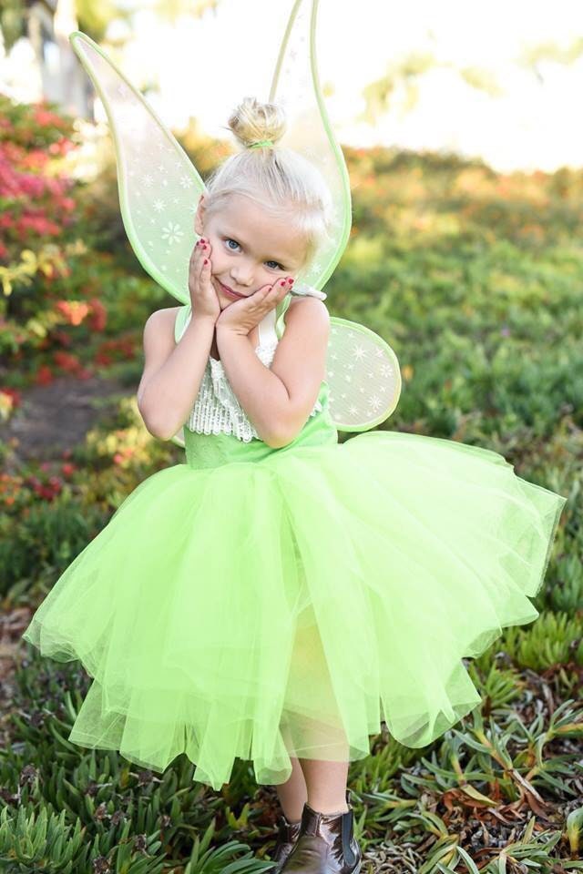 Green Fluffy Tinkerbell Inspired Costume Green Tutu dress! Inspired by Tinkerbell.