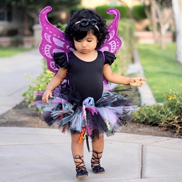 Black Tutu with accent trims and colors. Baby Toddler Witch Tutu perfect Halloween Costume Tutu for Baby or ToddlerTutu Skirt