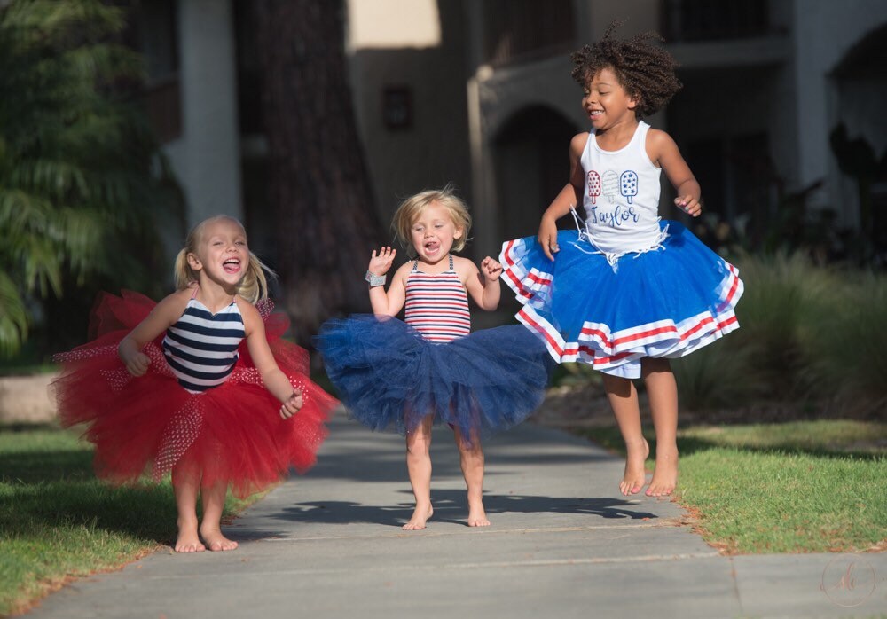 Red white and blue ribbon edge Tutu perfect cake smash Tutu for Baby or ToddlerTutu Skirt