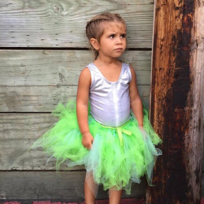 Green Tinkerbell Fairy Tutu! Baby toddler costumes!Tutu Skirt