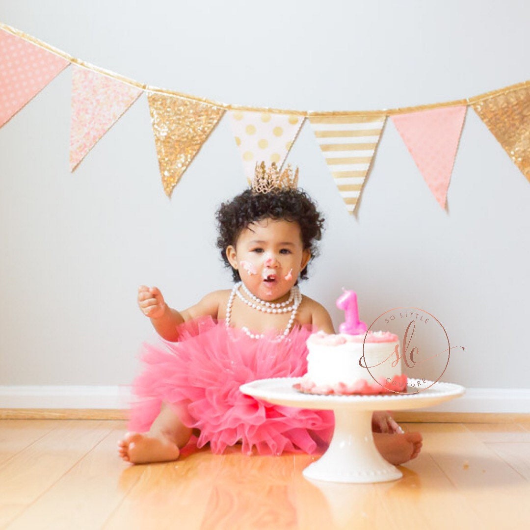 Coral Cake Smash Baby Toddler Tutu in Fluffy Layers. High-Quality Sewn Tutu perfect Costume Tutu for Newborn Baby or ToddlerTutu Skirt