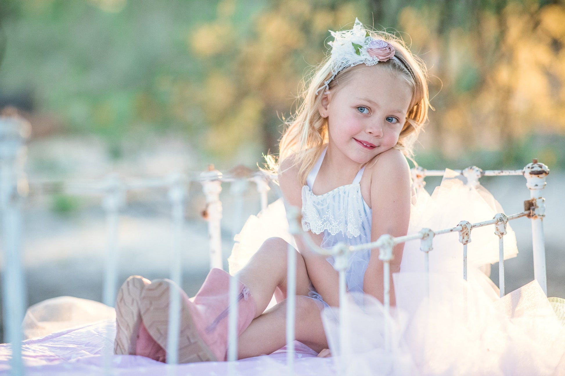 White and Blue Stripe, Victorian Lace & Ticking Tutu Dress - Short Ballet Skirt