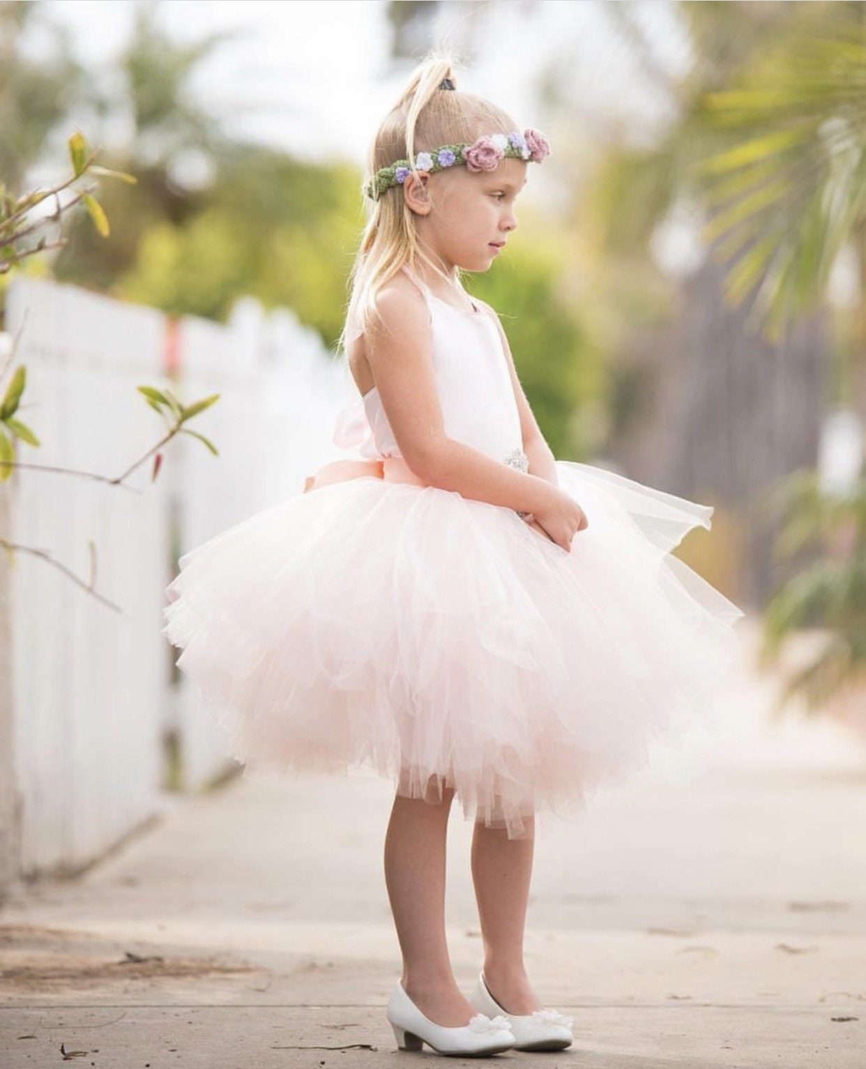 Pink Blush, Dreamy Fluffy Girls Tutu Dress