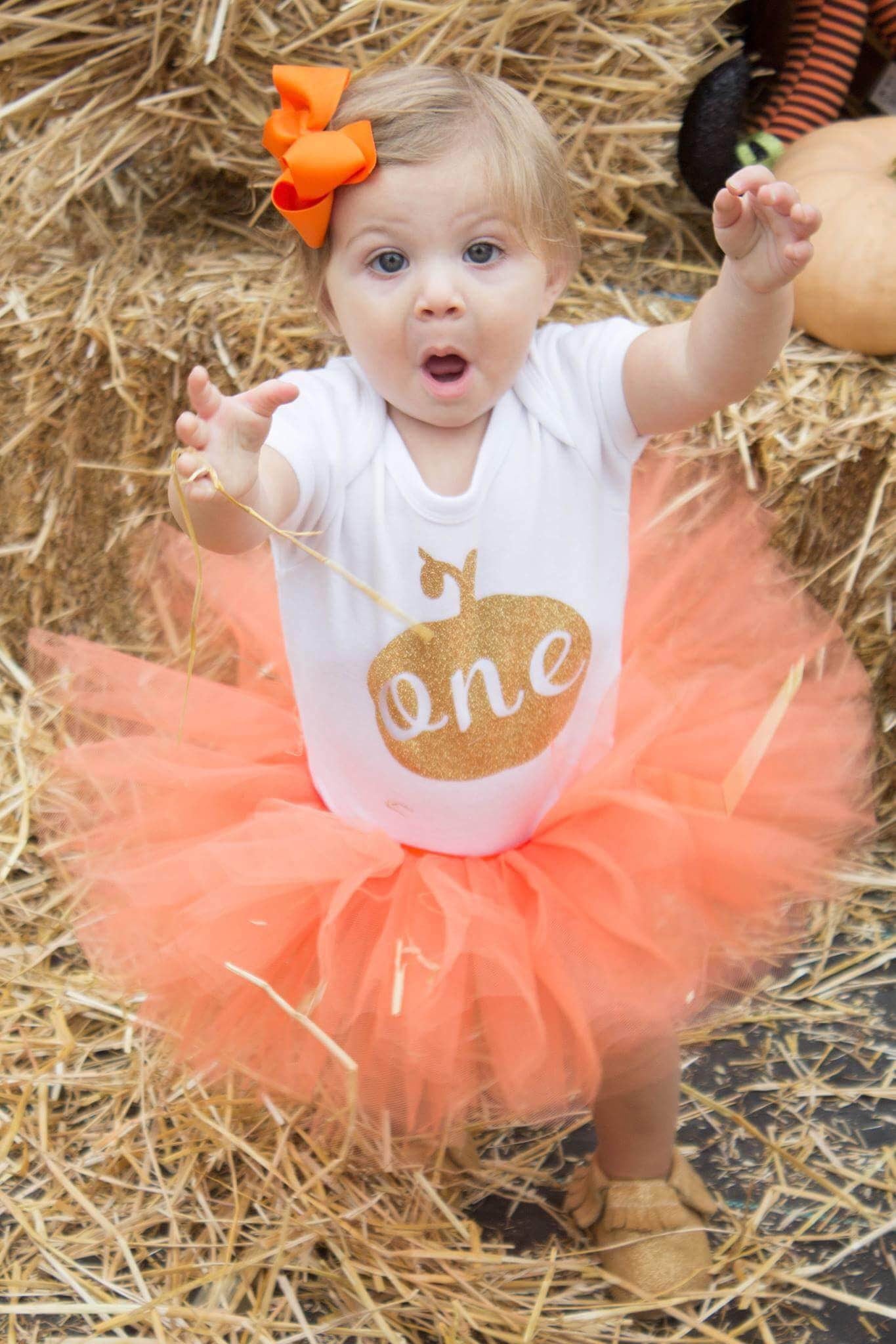 Orange Baby Toddler Tutu perfect Halloween Costume Tutu for Baby or ToddlerTutu Skirt