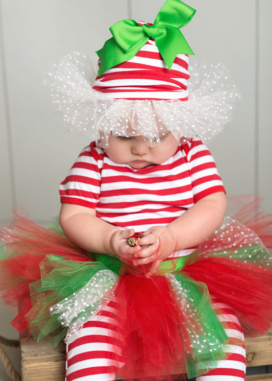 Red and Green Christmas Tutu for Babies and ToddlersTutu Skirt