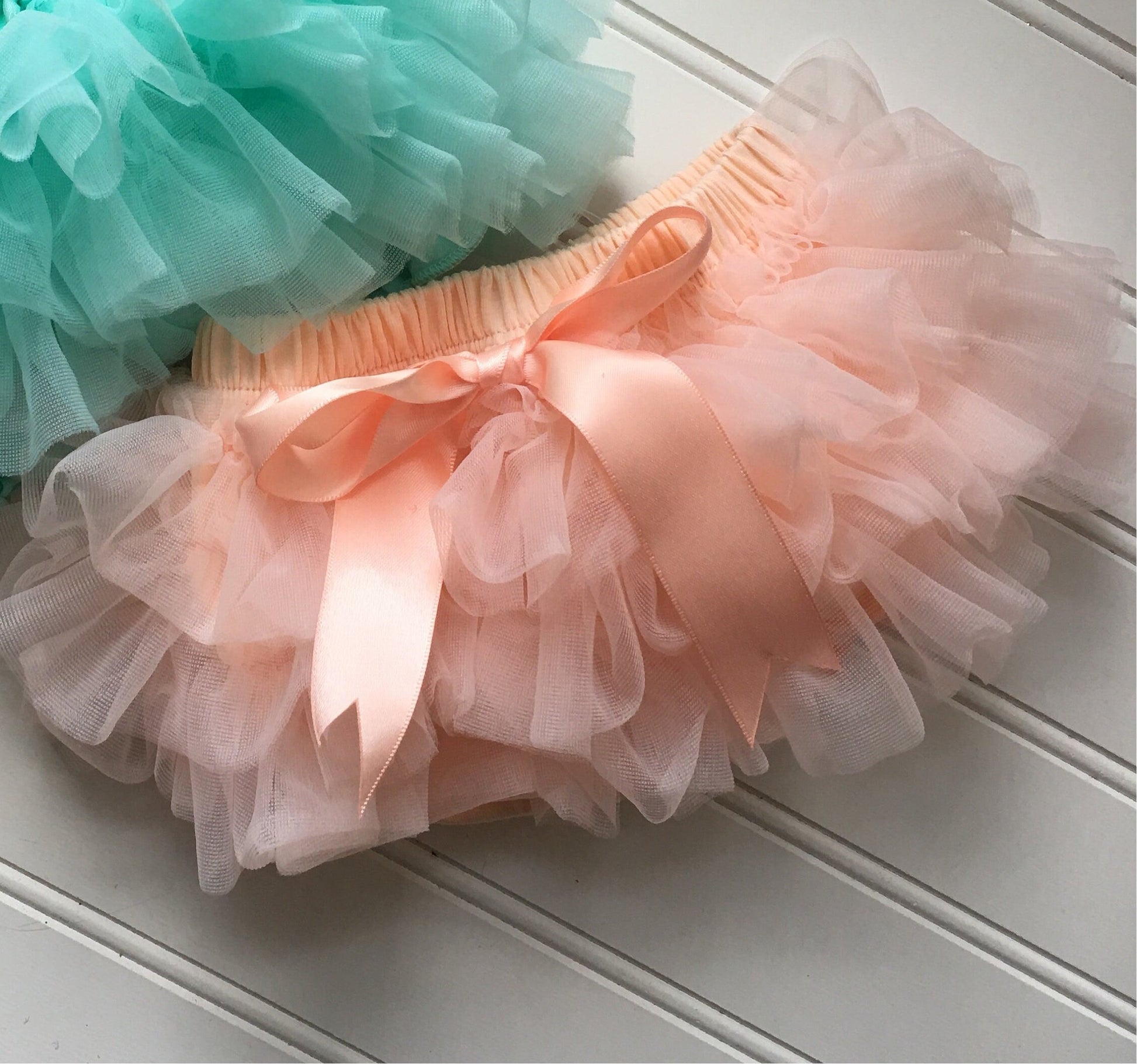 Peach Tutu Bloomer All Around Ruffled Bloomer