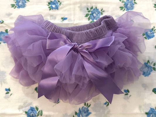 Purple Lavender Tutu Bloomer Front and Back Ruffled Bloomer