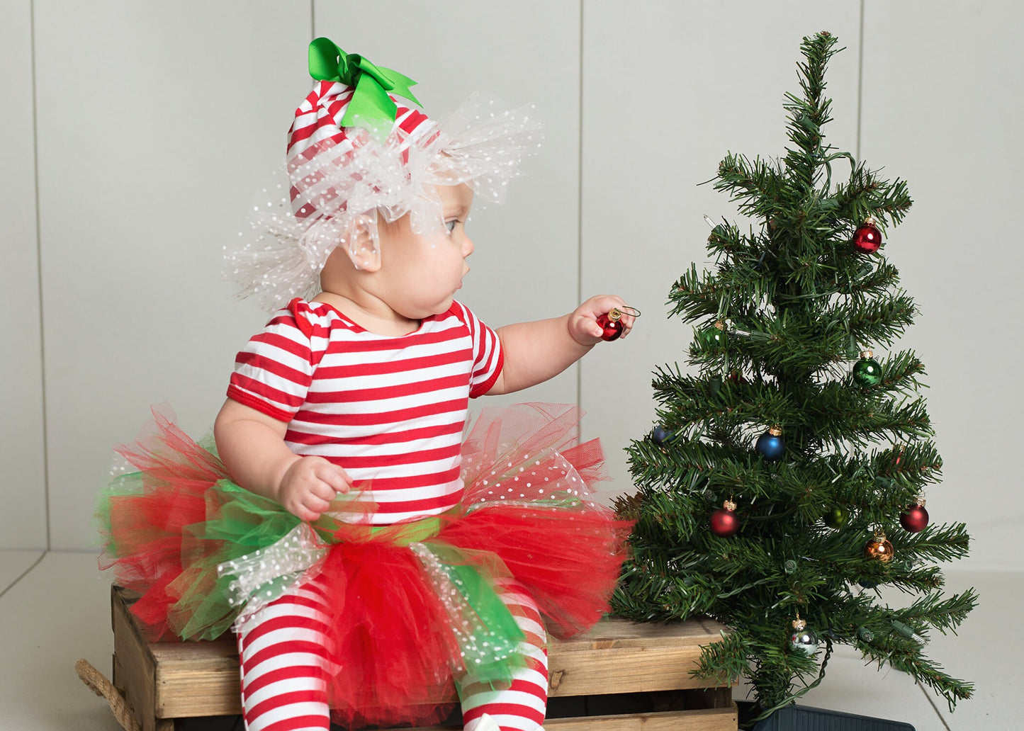 Red and Green Christmas Tutu for Babies and ToddlersTutu Skirt