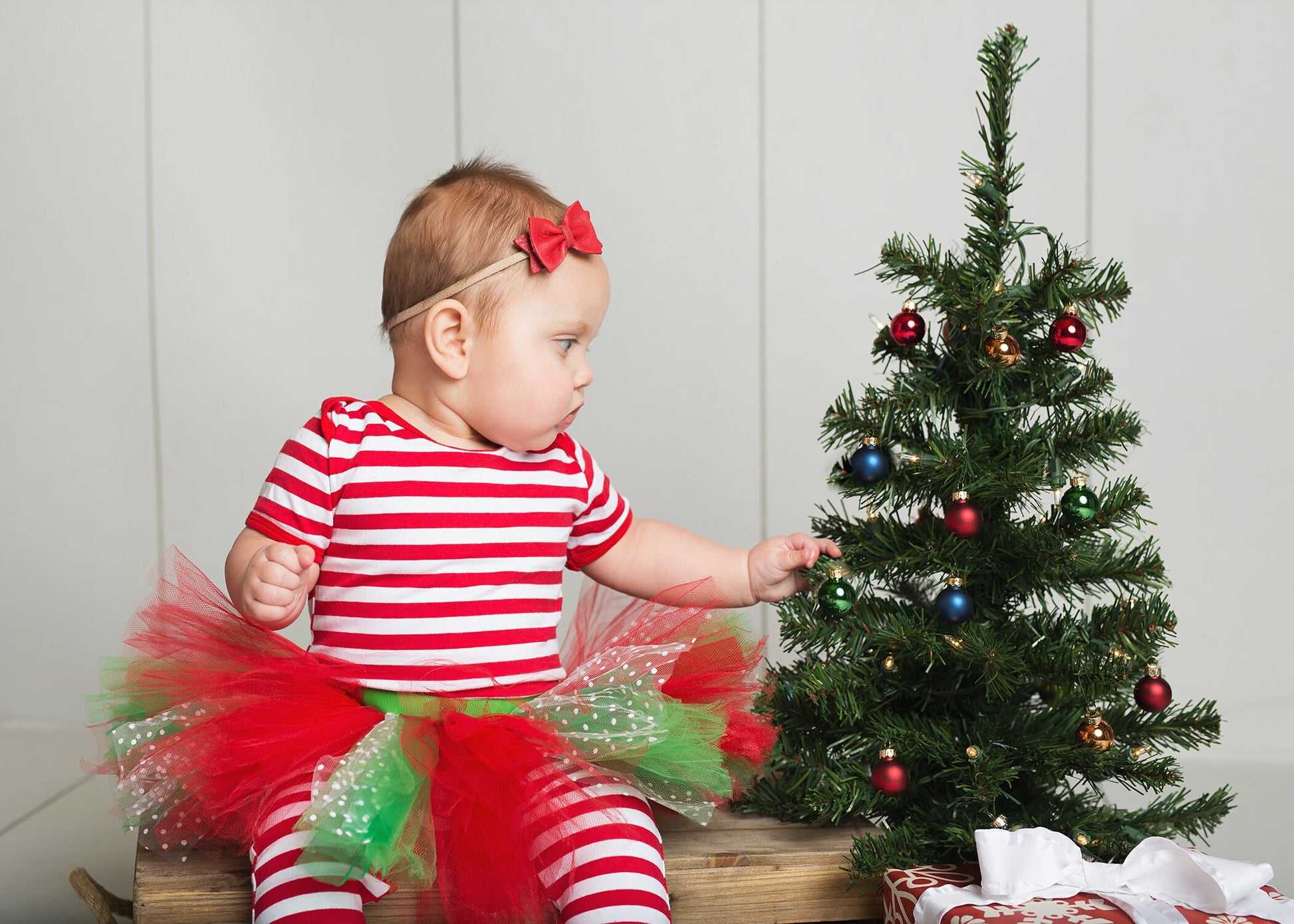 Red and Green Christmas Tutu for Babies and ToddlersTutu Skirt