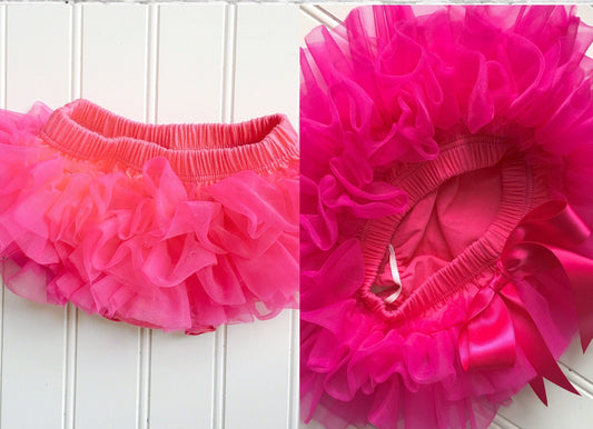 Pink Raspberry Tutu Bloomer All Around Ruffled Bloomer