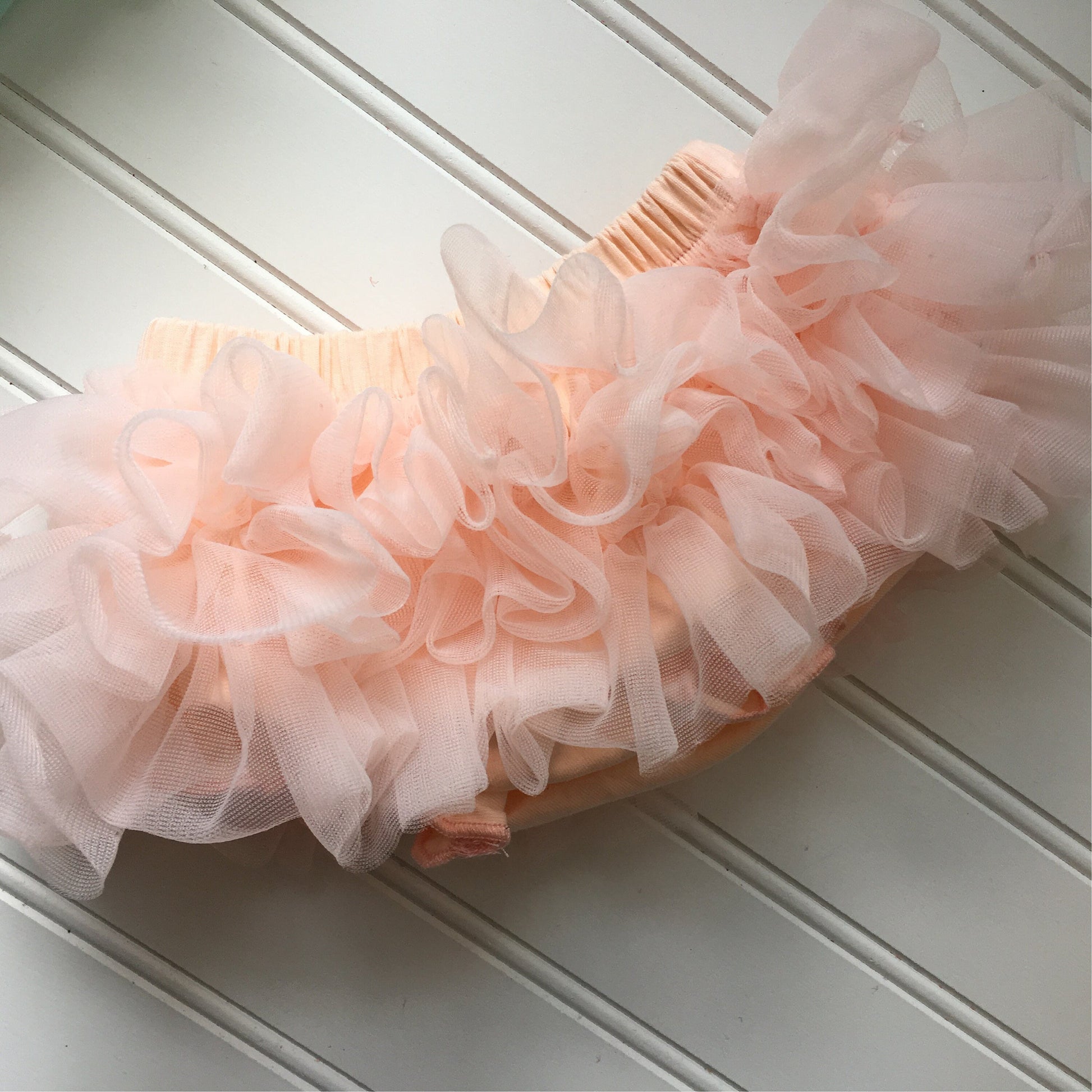 Peach Tutu Bloomer All Around Ruffled Bloomer