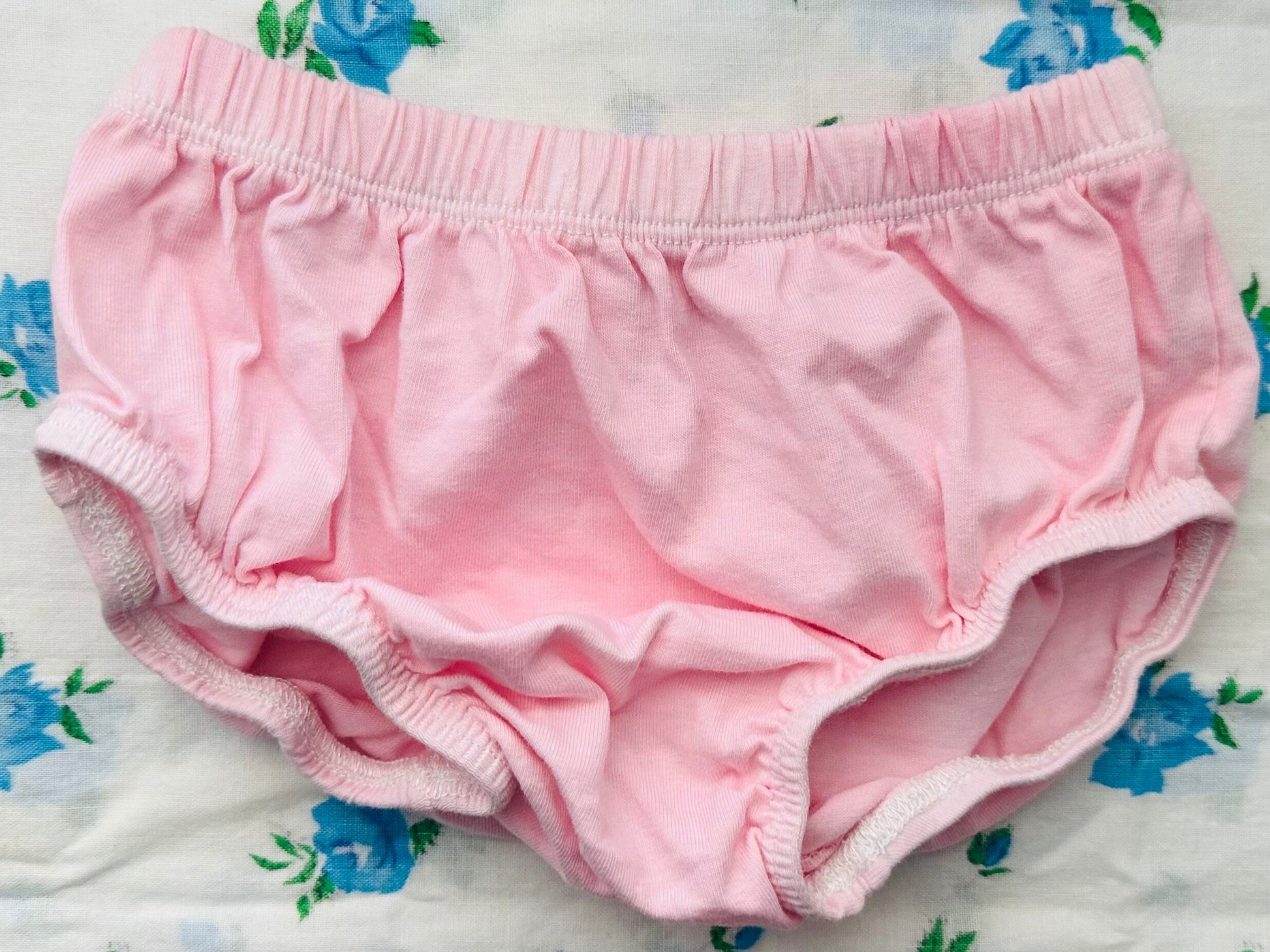 Pink Hand Dyed No Ruffle Baby Bloomer