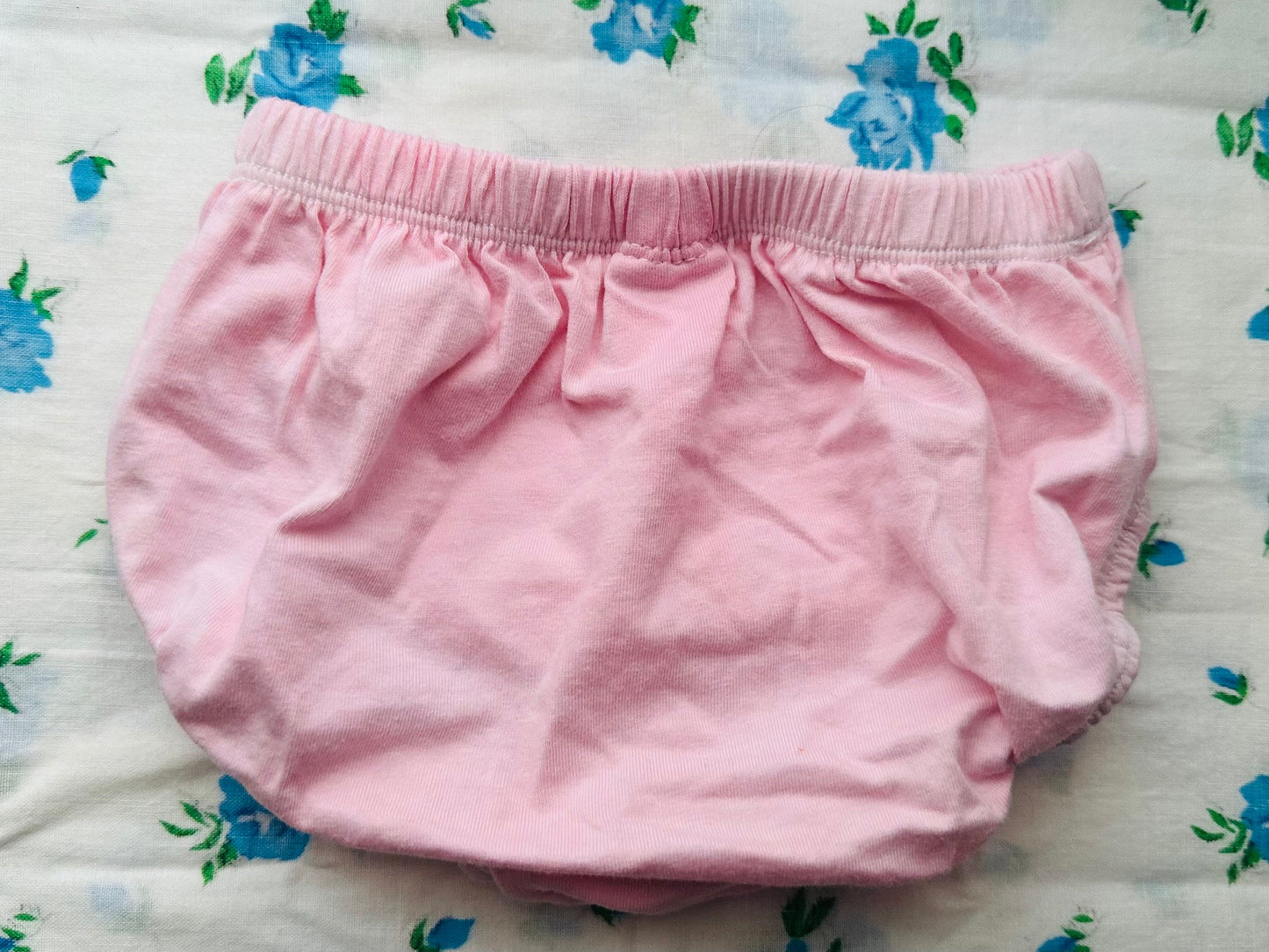 Pink Hand Dyed No Ruffle Baby Bloomer